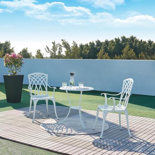 Bistroset Vena tuinset 3-delig wit casa.pro, Tuin en Terras, Tuinsets en Loungesets, Nieuw, Verzenden