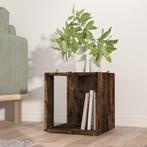 vidaXL Bijzettafel 33x33x34,5 cm bewerkt hout gerookt, Huis en Inrichting, Kasten | Overige, Verzenden, Nieuw