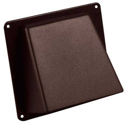 Kunststof gevelkap met klep aansluitmaat Ø 125mm - Bruin, Doe-het-zelf en Verbouw, Ventilatie en Afzuiging, Nieuw, Verzenden
