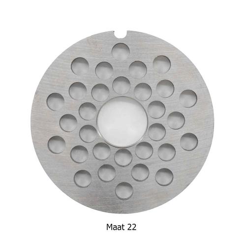 HCB Plaat gehaktmolen - maat 22 - 8 mm - RVS, Zakelijke goederen, Horeca | Keukenapparatuur, Nieuw in verpakking, Bakkerij en Slagerij