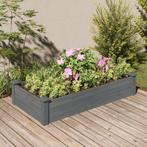 vidaXL Plantenbak verhoogd met voering 120x60x25 cm, Minder dan 30 cm, 100 cm of meer, Verzenden, Nieuw