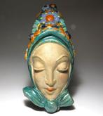 Sándor Horváth - Buste, Art Deco Wall Mask - 23 cm -