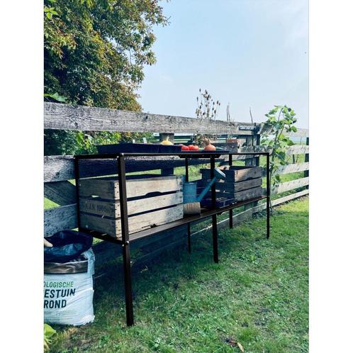 Royal Well kweektafel vrijstaand 165x45x90 cm - zwart, Tuin en Terras, Kweekspullen, Nieuw, Verzenden