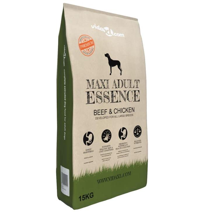vidaXL Premium hondenvoer droog Maxi Adult Essence Beef &, Dieren en Toebehoren, Honden-accessoires, Nieuw, Verzenden