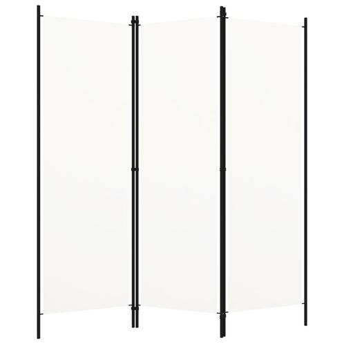 vidaXL Kamerscherm met 3 panelen 150x180 cm wit, Huis en Inrichting, Woonaccessoires | Kamerschermen, Nieuw, Verzenden