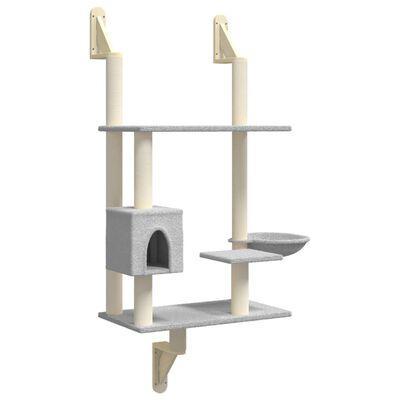 VidaXL kattenmeubel, krabpaal, 153 cm, lichtgrijs, Diversen, Overige Diversen, Ophalen