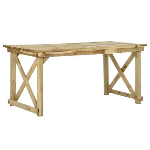 vidaXL Tuintafel 160x79x75 cm hout, Tuin en Terras, Tuintafels, Nieuw, Verzenden