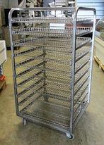 RVS Brood afkoelwagen, Regaalwagen 76cm, Gebruikt