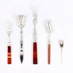 Schepwerk - Bestekset (5) - .833 zilver, Antiek en Kunst, Antiek | Goud en Zilver