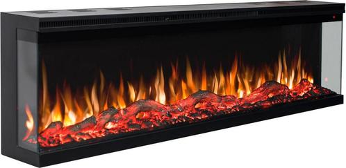 EVIQ Elektrische sfeerhaard 3D Platina 72 inch – 182 cm, Huis en Inrichting, Haarden, Elektrische haard, Nieuw, Verzenden