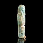 Oud-Egyptisch Groep van drie faience ushabtis - Beeldjes