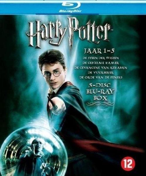 Harry Potter jaar 1-5 (blu-ray tweedehands film), Cd's en Dvd's, Blu-ray, Zo goed als nieuw, Ophalen of Verzenden