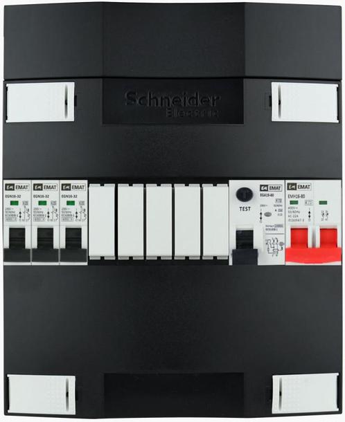 EMAT SCHNEIDER Groepenkast 3 groepen 1 fase 220x270 (BxH), Doe-het-zelf en Verbouw, Elektra en Kabels, Verzenden