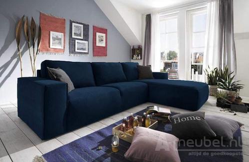 Loungebank Marle - loungebanken - Blauw, Huis en Inrichting, Banken | Sofa's en Chaises Longues, Nieuw, Stof