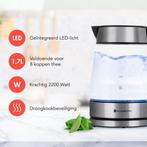 2dekans | KitchenBrothers Waterkoker - 1.7L - Glas - BPA, Ophalen of Verzenden, Zo goed als nieuw