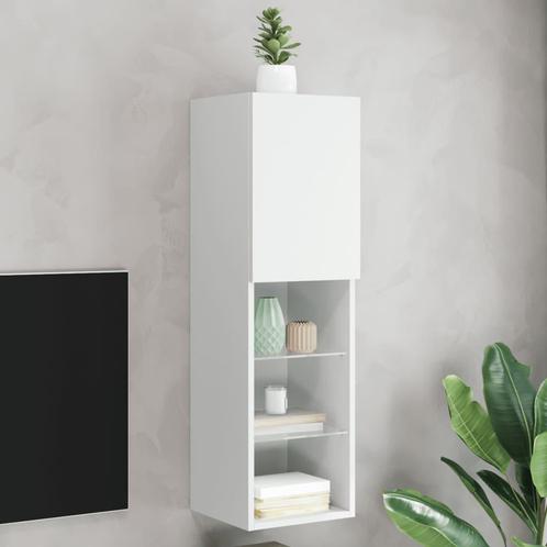 Tv-meubel Wit LED | Retourdeal | Klein wonen? 47% korting!, Huis en Inrichting, Kasten | Televisiemeubels, 25 tot 50 cm, Nieuw