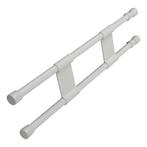 ProPlus Uitschuifbare vastzetstang - dubbel - 41-71 cm - wit, Caravans en Kamperen, Ophalen of Verzenden, Nieuw