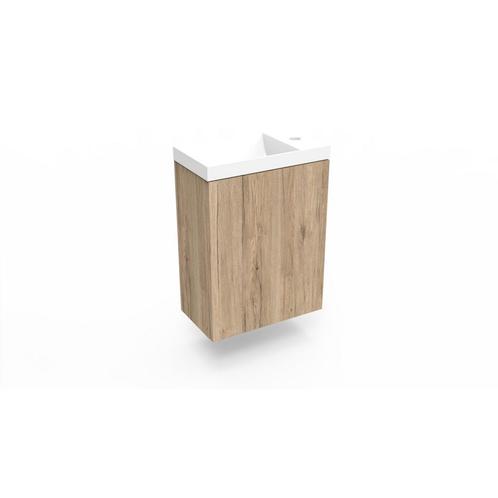 Fonteinkast Canyon Oak Arcqua Luna 40x55x28 cm Incl. Fontein, Doe-het-zelf en Verbouw, Sanitair, Bad, Nieuw, Ophalen of Verzenden