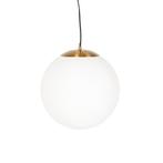 Scandinavische hanglamp opaal glas 40 cm - Ball 40, Nieuw, Glas, Modern, 75 cm of meer