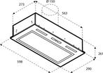 Inventum AKI6015RVS - Inbouw afzuigkap - 60 cm - 635 m3/h -, Verzenden, Zo goed als nieuw