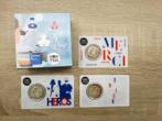 Frankrijk. 2 Euro 2020 Recherche Médicale (4 stuks) Proof