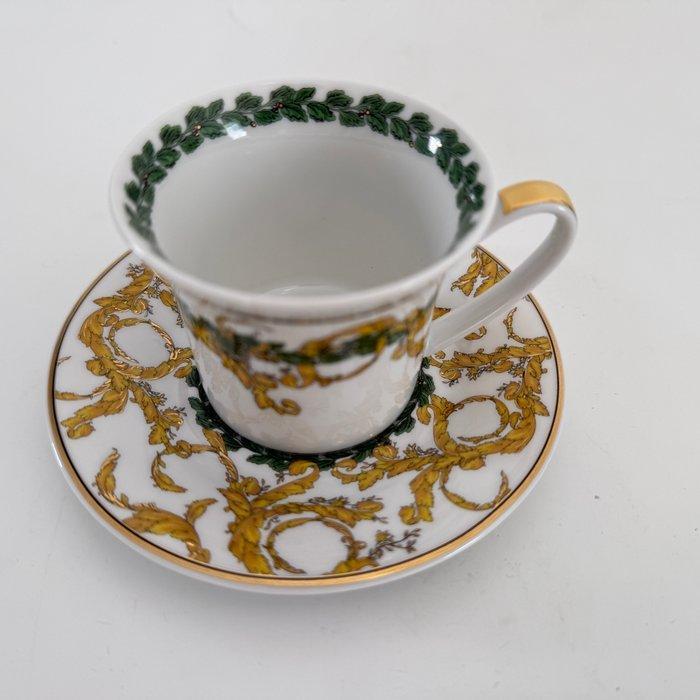 Rosenthal - Versace - Kop en schotel - Espressotasse mit, Antiek en Kunst, Antiek | Glas en Kristal