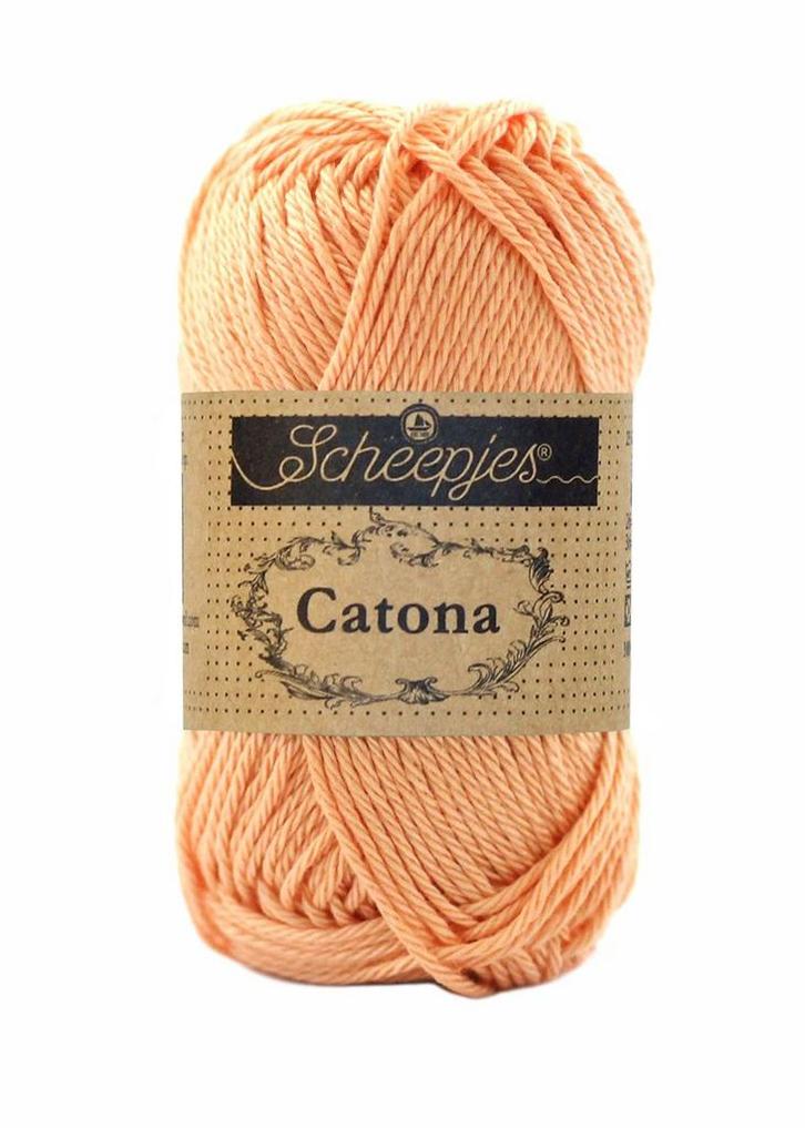 Scheepjes Catona 50 gram - 414 vintage peach - Katoen Gare, Hobby en Vrije tijd, Breien en Haken, Ophalen of Verzenden