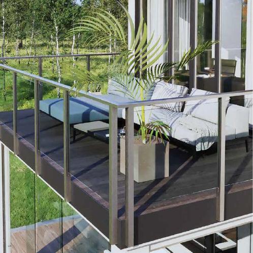 Evora met handrail baluster systeem, Doe-het-zelf en Verbouw, Glas en Ramen, Nieuw, Ophalen of Verzenden