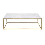 *WOONWINKEL* Kare Design Key West Salontafel Wit Marmer En G, Huis en Inrichting, Verzenden, Nieuw