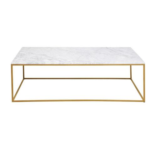 *WOONWINKEL* Kare Design Key West Salontafel Wit Marmer En G, Huis en Inrichting, Tafels | Salontafels, Nieuw, Verzenden