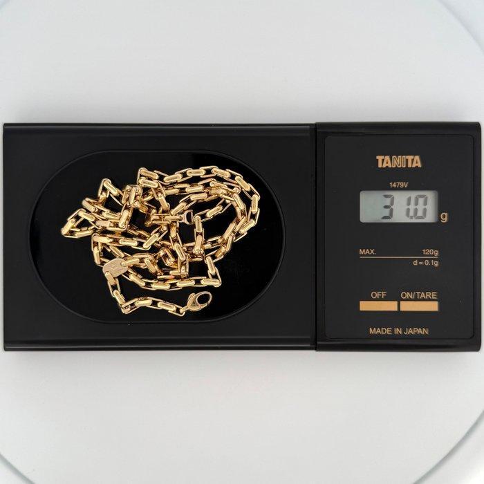 Halsketting - 18 karaat Geel goud - Solide Ketting -, Sieraden, Tassen en Uiterlijk, Kettingen