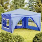 vidaXL Partytent inklapbaar met zijwanden 3x3 m blauw, Tuin en Terras, Verzenden, Nieuw, Partytent