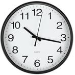 Benson Moderne wandklok - Ø 20 cm - zwart/wit - kunststof.., Huis en Inrichting, Woonaccessoires | Klokken, Ophalen of Verzenden