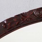 Art & crafts spiegel Engeland ca 1900 klein dwars ovaal No7, Antiek en Kunst, Antiek | Spiegels, Ophalen of Verzenden