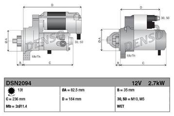 Starter John Deere 2.7 kw beschikbaar voor biedingen