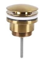 Wastafel Afvoerplug Differnz Pop Up 6 cm geborsteld messing, Ophalen of Verzenden, Nieuw