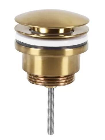 Wastafel Afvoerplug Differnz Pop Up 6 cm geborsteld messing, Doe-het-zelf en Verbouw, Sanitair, Nieuw, Ophalen of Verzenden