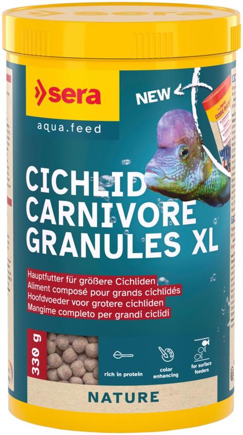 Sera Cichlid Carnivore Granules XL 1000ml, Dieren en Toebehoren, Vissen | Aquaria en Toebehoren, Overige typen, Nieuw, Ophalen of Verzenden