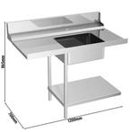GGM Gastro | Aanvoertafel - 1200mm - Aanbouw links - met 1 |, Verzenden, Nieuw in verpakking, Overige typen