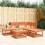 vidaXL 5-delige Loungeset massief grenenhout wasbruin, Verzenden, Nieuw, Loungeset