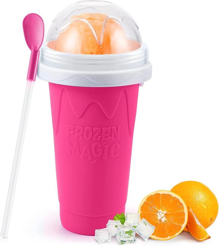 Slushy Maker Slush Puppy IJscrusher Beker Machine Cup Roze, Verzamelen, Overige Verzamelen, Verzenden