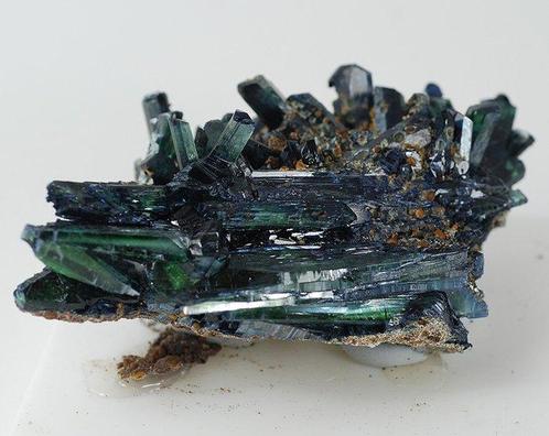 vivianiet Kristallen op matrix - Hoogte: 90 mm - Breedte: 60, Verzamelen, Mineralen en Fossielen
