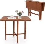 Eettafel inklapbaar - Keukentafel - voor 4 personen - Bruin, Huis en Inrichting, Tafels | Eettafels, Verzenden, Zo goed als nieuw