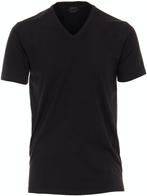 Venti Basis T-shirt Met Stretch V-hals Zwart 2-Pack, Kleding | Heren, Verzenden, Nieuw, Zwart