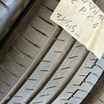 2 x Continental PremiumContact 6 235-55-19 Zomerbanden 5,5mm, Auto-onderdelen, Banden en Velgen, 19 inch, Gebruikt, Ophalen of Verzenden