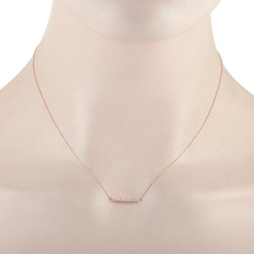 Halsketting - 14 karaat Roségoud, EXCLUSIEVE 14K Roze Gouden, Sieraden, Tassen en Uiterlijk, Kettingen
