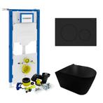Geberit UP320 Toiletset set35 Civita Black Rimless Met Sigma, Ophalen of Verzenden, Nieuw, Overige typen