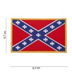 Rebel vlag embleem patch van stof art. nr. 1008, Verzenden