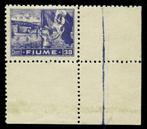 Fiume 1919 - Allegorie, 30 centesimi geperforeerd 10,5., Gestempeld