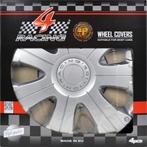 Carpoint Wieldoppen Racing 16 Inch Abs Zilver Set Van 4, Auto diversen, Ophalen of Verzenden, Zo goed als nieuw